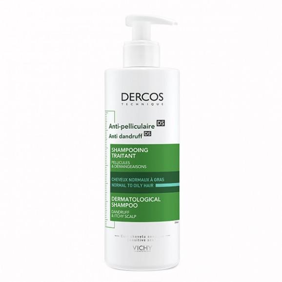 Vichy Dercos, szampon przeciwłupieżowy, normalne i przetłuszczajace się, 390 ml - zdjęcie produktu