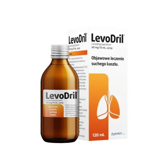 LevoDril 60 mg/10 ml, syrop, 120 ml LevoDril 60 mg/10 ml, syrop, 120 ml - zdjęcie produktu