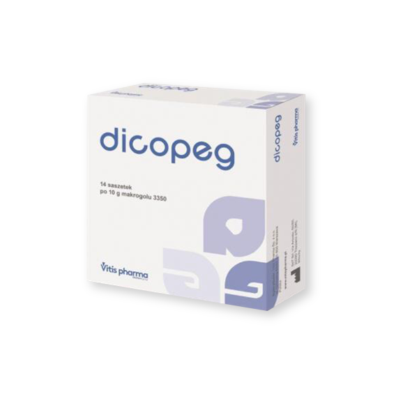 Dicopeg, proszek do sporządzania roztworu doustnego, 10 g, 14 saszetek - zdjęcie produktu