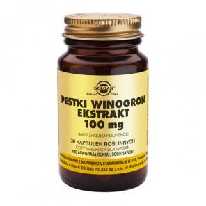 Solgar Pestki Winogron Ekstrakt, 100 mg, kapsułki, 30 szt., KRÓTKA DATA - [31.05.2024] - zdjęcie produktu