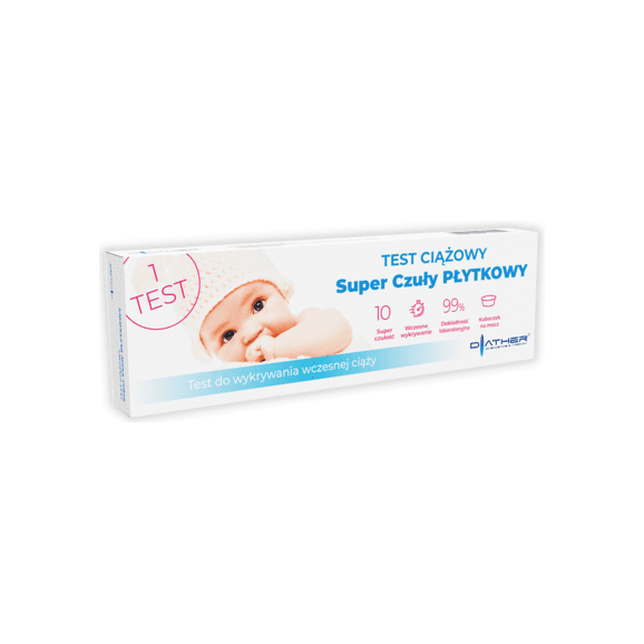 Test Diather Ciążowy super czuły płytkowy, 1 szt. - zdjęcie produktu
