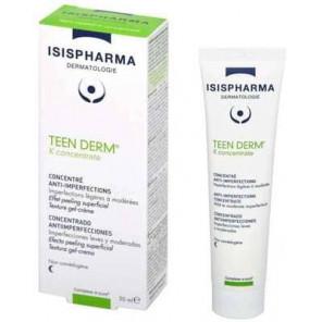 Isis Pharma Teen Derm K Concentrate, serum dla skóry tłustej, trądzikowej, 30 ml - zdjęcie produktu