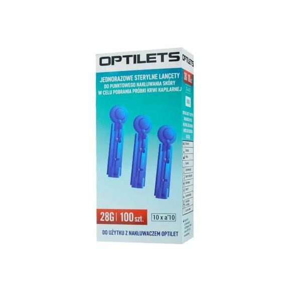 OptiLets, jednorazowe, sterylne lancety, 100 szt. - zdjęcie produktu