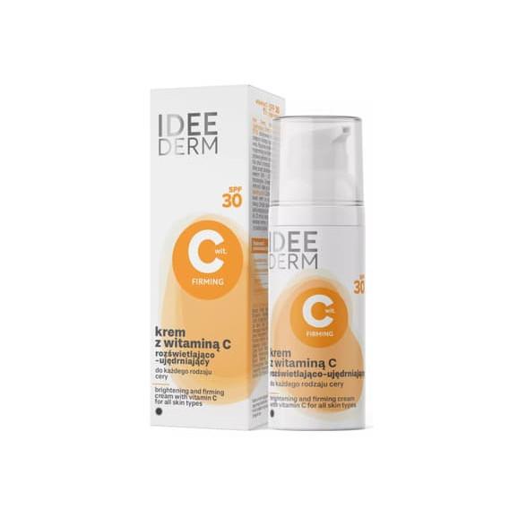 Idee Derm, rozświetlający krem z witaminą C, SPF 30, 50 ml - zdjęcie produktu