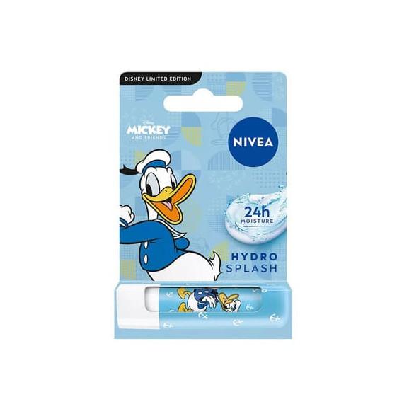 Nivea Donald Duck Hydro Splash, pielęgnująca pomadka do ust, 4,8 g Nivea Donald Duck Hydro Splash, pielęgnująca pomadka do ust, 4,8 g - zdjęcie produktu