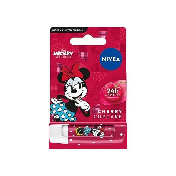 Nivea Minnie Mouse Cherry Cupcake, pielęgnująca pomadka do ust, 4,8 g - zdjęcie produktu
