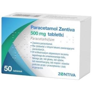 Zentiva Paracetamol 500 mg, tabletki, 50 szt. - zdjęcie produktu