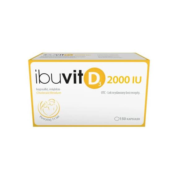 Ibuvit D3 2000 IU, kapsułki miękkie, 150 szt. - zdjęcie produktu