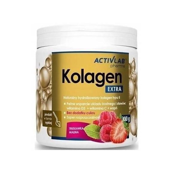 ActivLab Pharma Kolagen Extra, smak truskawka-malina, 300 g ActivLab Pharma Kolagen Extra, smak truskawka-malina, 300 g - zdjęcie produktu