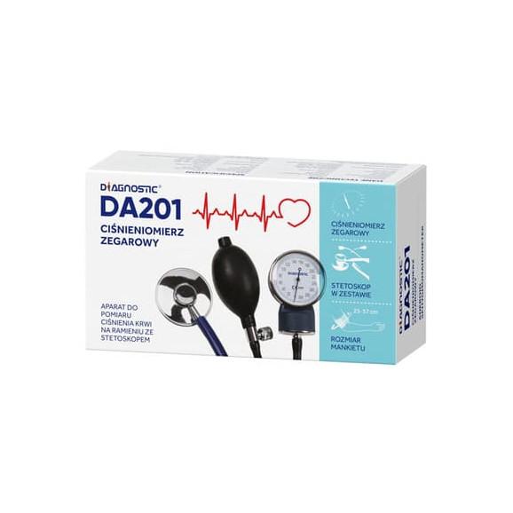 Diagnostic, ciśnieniomierz manualny zegarowy naramienny ze stetoskopem DA201, 1 szt. - zdjęcie produktu