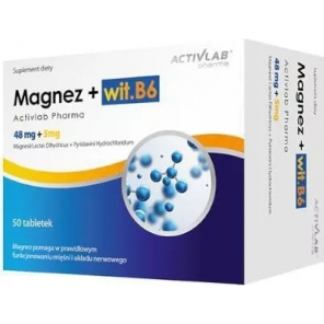 Activlab Pharma Magnez + witamina B6 - 50 kapsułek., KRÓTKA DATA - [17.05.2024] - zdjęcie produktu
