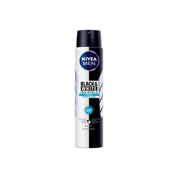 Nivea Men Black & White Invisible Fresh, antyperspirant, spray, 150 ml Nivea Men Black & White Invisible Fresh, antyperspirant, spray, 150 ml - zdjęcie produktu