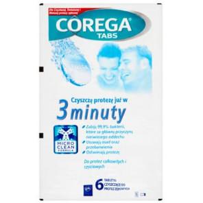 Corega Tabs 3 Minuty, tabletki czyszczące do protez, 6 szt. - zdjęcie produktu
