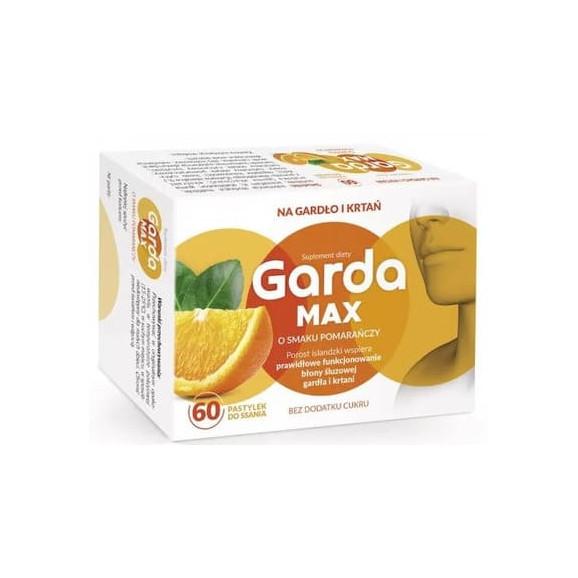 Garda Max, smak pomarańczowy, pastylki do ssania, 60 szt. - zdjęcie produktu