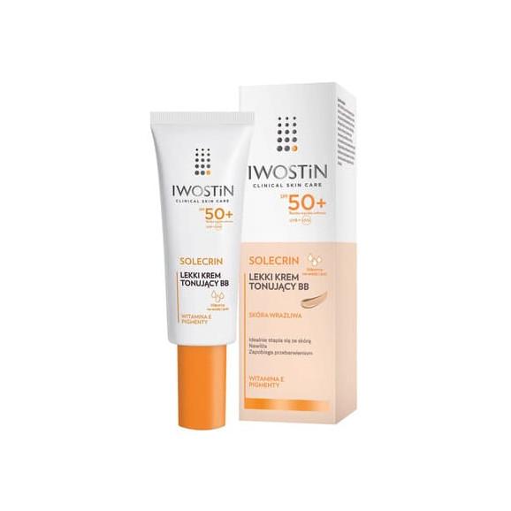 Iwostin Solecrin, lekki krem tonujący BB, SPF 50+, 30 ml Iwostin Solecrin, lekki krem tonujący BB, SPF 50+, 30 ml - zdjęcie produktu