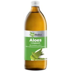 EkaMedica Aloes z miąższem, sok, 500 ml - zdjęcie produktu
