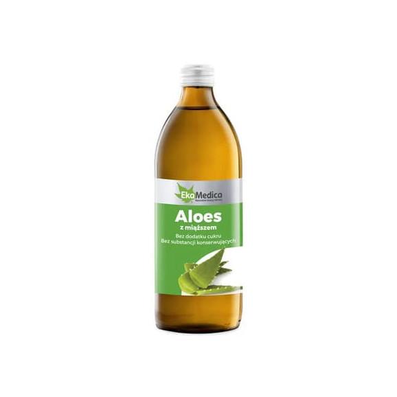 EkaMedica Aloes z miąższem, sok, 500 ml - zdjęcie produktu