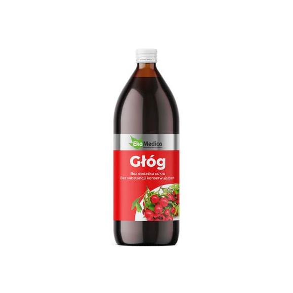 EkaMedica Głóg, sok, 1000 ml - zdjęcie produktu