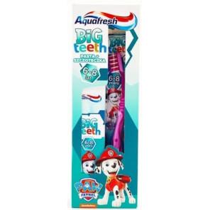 Aquafresh Big Teeth Psi Patrol, pasta do zębów 50 ml + szczoteczka do zębów dla dzieci 6-8 lat, 1 szt. - zdjęcie produktu