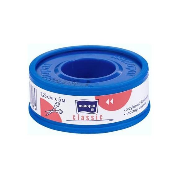 Matopat Classic, przylepiec tkaninowy na szpulce z nakładką, 1,25 cm x 5 m, 1 szt. - zdjęcie produktu