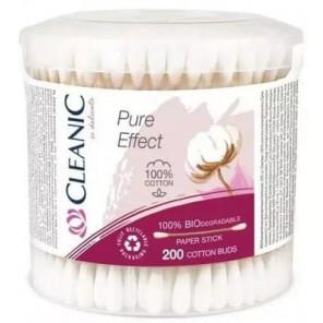 Cleanic Pure Effect, biodegradowalne patyczki higieniczne, 200 szt. - zdjęcie produktu