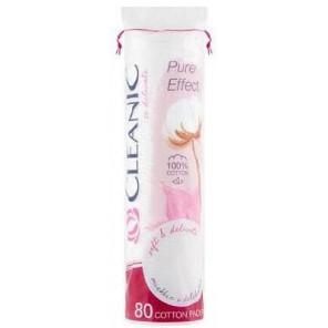 Cleanic Pure Effect, płatki kosmetyczne, okrągłe, 120 szt. - zdjęcie produktu