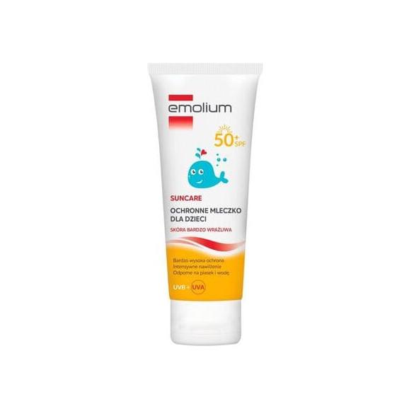 Emolium Suncare, ochronne mleczko dla dzieci od 1 roku życia, SPF 50+, 125 ml - zdjęcie produktu