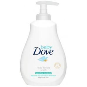 Dove Baby Sensitive Moisture, emulsja do mycia ciała i włosów, 400 ml - zdjęcie produktu