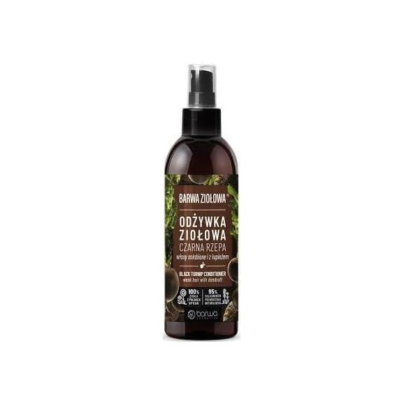 Barwa Ziołowa Czarna Rzepa, odżywka ziołowa do włosów z łupieżem, spray, 250 ml Barwa Ziołowa Czarna Rzepa, odżywka ziołowa do włosów z łupieżem, spray, 250 ml - zdjęcie produktu