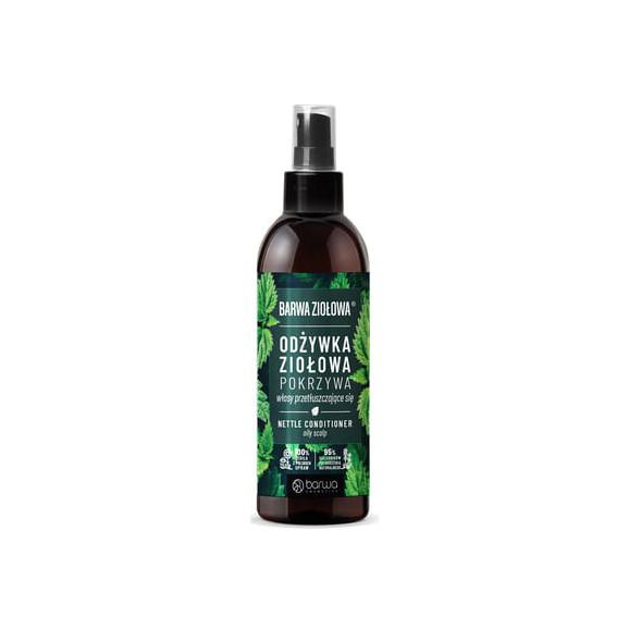 Barwa Ziołowa Pokrzywa, odżywka ziołowa do włosów przetłuszczających się, spray, 250 ml - zdjęcie produktu