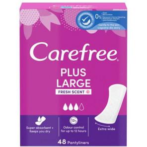 Carefree Plus Large Fresh, wkładki higieniczne, 48 szt. - zdjęcie produktu