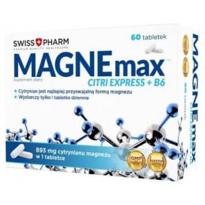 Swiss Pharm Magnemax Citri Express + B6, tabletki, 60 szt. - zdjęcie produktu