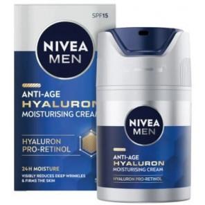 Nivea Men Anti-Age Hyaluron, krem przeciwzmarszczkowy, SPF 15, 50 ml - zdjęcie produktu