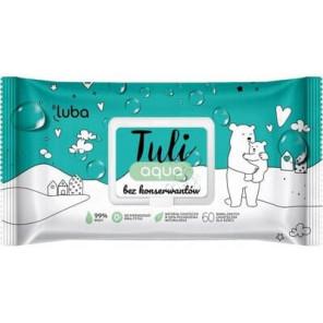 Luba Tuli Aqua, chusteczki nawilżane dla dzieci bez konserwantów, 60 szt. - zdjęcie produktu