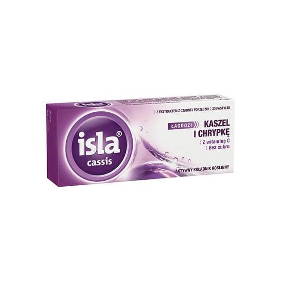 Isla Cassis, smak czarna porzeczka, pastylki do ssania, 30 szt. - zdjęcie produktu