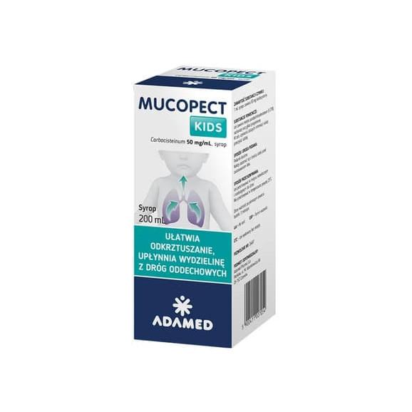 Mucopect Kids 50 mg/ ml, syrop dla dzieci, 200 ml - zdjęcie produktu
