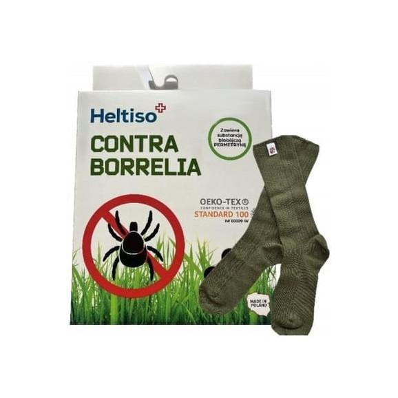 Heltiso Contra Borrelia, skarpety męskie, rozm. 39/42, 1 para Heltiso Contra Borrelia, skarpety męskie, rozm. 39/42, 1 para - zdjęcie produktu