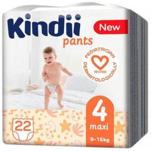 Cleanic Kindii Pants, pieluchomajtki 4 Maxi, 9-15 kg, 22 szt. - zdjęcie produktu