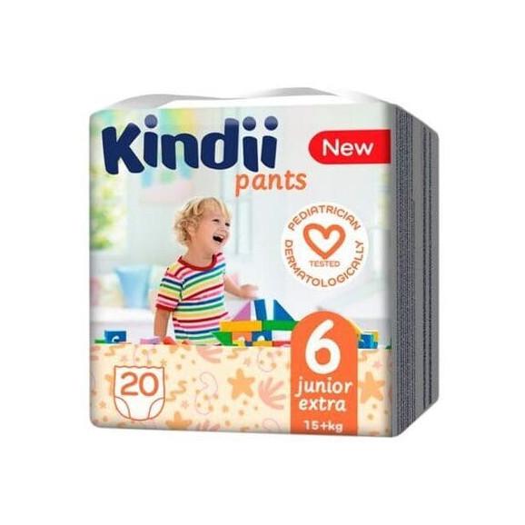 Cleanic Kindii Pants, pieluchomajtki 6 Junior Extra, 15+ kg, 20 szt. - zdjęcie produktu