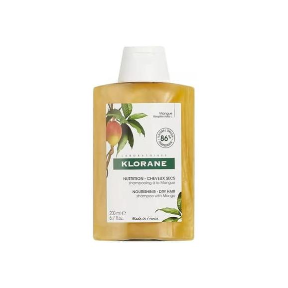 Klorane, szampon z mango do włosów suchych, 200 ml Klorane, szampon z mango do włosów suchych, 200 ml - zdjęcie produktu