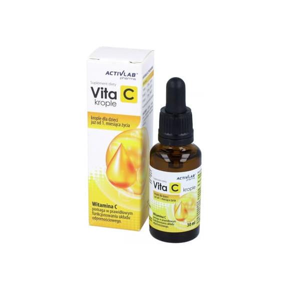 ActivLab Pharma Vita C, krople dla dzieci powyżej 1 miesiąca, 30 ml - zdjęcie produktu