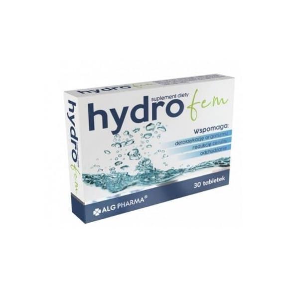 Hydrofem, wsparcie w odchudzaniu, tabletki, 30 szt. Hydrofem, wsparcie w odchudzaniu, tabletki, 30 szt. - zdjęcie produktu