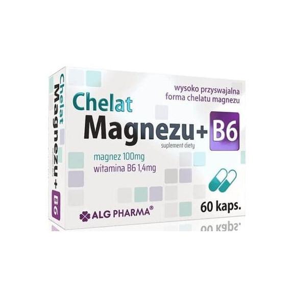 Alg Pharma Chelat Magnezu + B6, kapsułki, 60 szt. - zdjęcie produktu