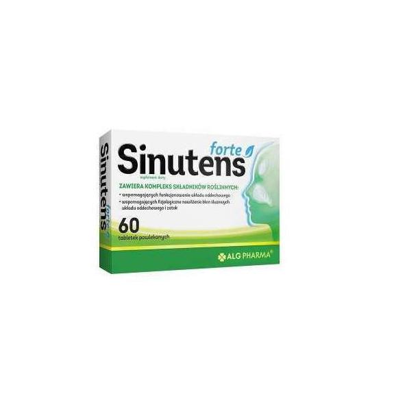 Alg Pharma Sinutens Forte, tabletki powlekane, 60szt. Alg Pharma Sinutens Forte, tabletki powlekane, 60szt. - zdjęcie produktu