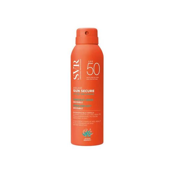 SVR Sun Secure Brume, mgiełka ochronna, SPF 50+, spray, 200 ml - zdjęcie produktu