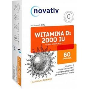 Novativ Witamina D3 2000 IU, kapsułki, 60 szt. - zdjęcie produktu