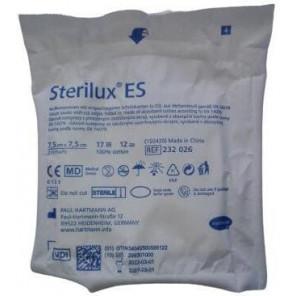 Sterilux ES, kompresy jałowe z gazy, 17-nitkowe, 12-warstwowe 7,5 cm x 7,5 cm, 3 szt. - zdjęcie produktu