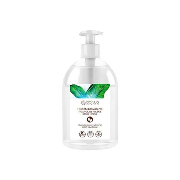 Barwa Naturalna, hipoalergiczne szare mydło w płynie, 500 ml - zdjęcie produktu