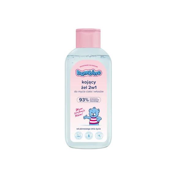 Bambino, kojący żel do mycia ciała i włosów 2w1, od 1 dnia życia, 400 ml - zdjęcie produktu
