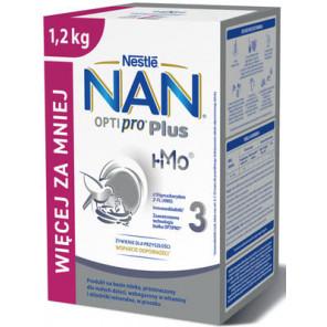 Nestle NAN Optipro Plus 3 HM-O, mleko modyfikowane dla dzieci po 1 roku, 1,2 kg - zdjęcie produktu